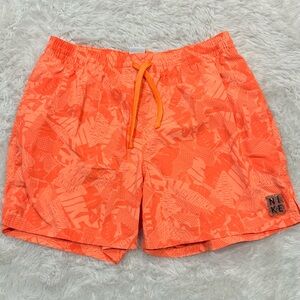 NIKE Mens Solid Icon 5" Volley Swim Shorts Size Large (runs small) Trunks Orange